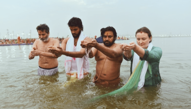 Pawan Kalyan Takes a Holy Dip at Maha Kumbh