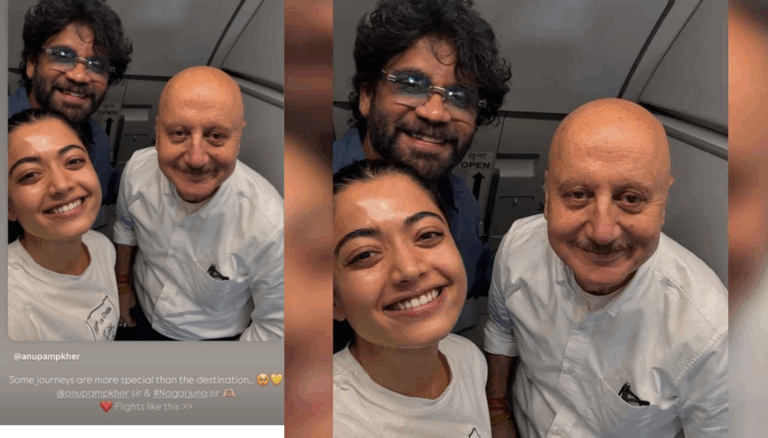 Rashmika and Nagarjuna’s Selfie at Kubera Event Goes Viral – Fans Love the Candid Vibe