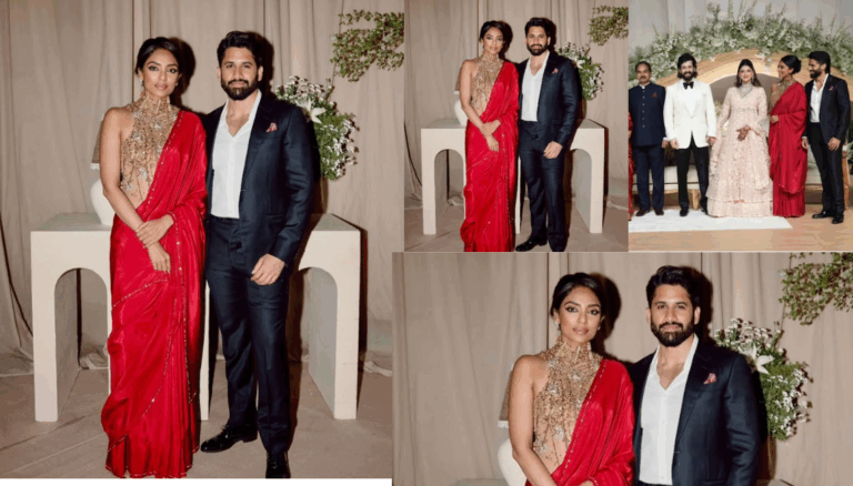 Naga Chaitanya & Sobhita Steal Spotlight at Akhil’s Reception – Viral Pics!