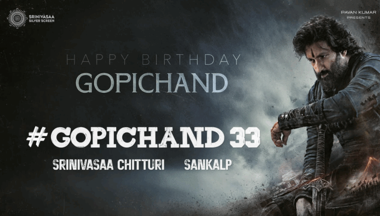 Gopichand 33 First Look: 7th-Century Warrior Glimpse Unveiled on Macho Star’s Birthday