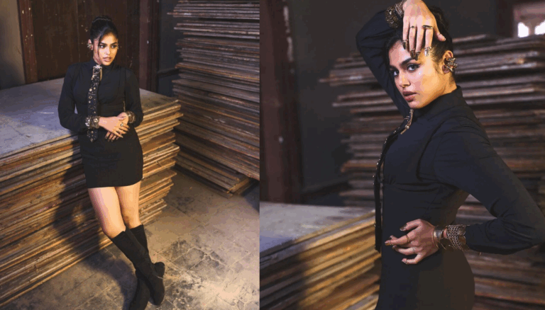 Faria Abdullah Stuns in Bold New Photoshoot with Boots & Industrial Vibes