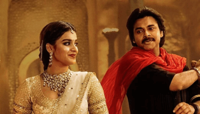 Nidhhi Agerwal Hails AM Rathnam’s Dedication to Hari Hara Veera Mallu