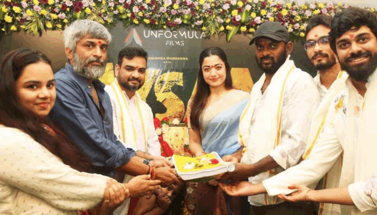 Rashmika Mandanna’s Mysaa Launched with Traditional Pooja at Annapurna Studios