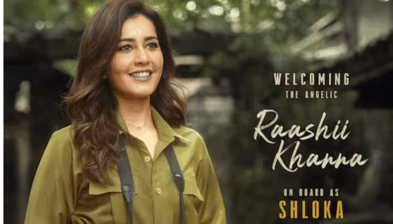 Raashii Khanna Joins Ustaad Bhagat Singh – First Look as Shloka Unveiled
