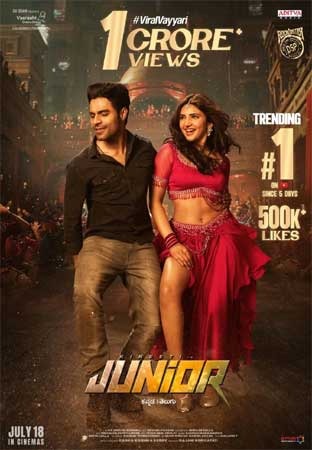 Sreeleela’s Viral Vayyari Song from Junior Clocks 1 Crore+ Views – Trending at #1