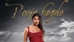 Actress Pooja Hegde during an interview, discussing her experience in South Indian films versus Bollywood.