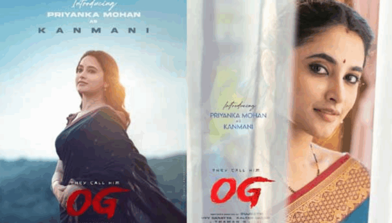 Priyanka Mohan’s Elegant First Look from Pawan Kalyan’s OG Unveiled