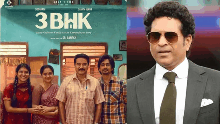 Sachin Tendulkar Praises Siddharth’s 3BHK: Family Drama Streaming on Prime Video