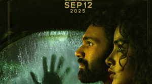 Bellamkonda Sai Sreenivas in Kishkindhapuri first look Anupama Parameswaran in a suspenseful scene from Kishkindhapuri Teaser poster of Telugu horror thriller Kishkindhapuri