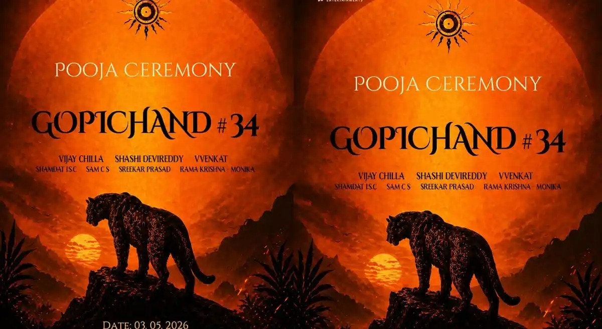 Gopichand 34 Announced: Fight Master Vvenkat to Make Directorial Debut