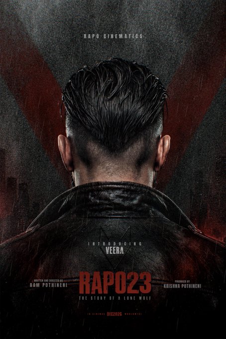 Ram Pothineni Steps Into the Director’s Chair for RAPO23; Veera Pre-Look Unveiled 1 Ram Pothineni Steps Into the Director’s Chair for RAPO23; Veera Pre-Look Unveiled