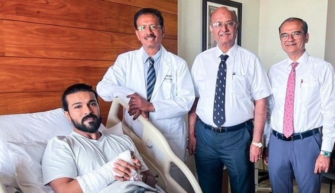 Ram Charan Undergoes Wrist Surgery Successfully; Hospital Photos Go Viral