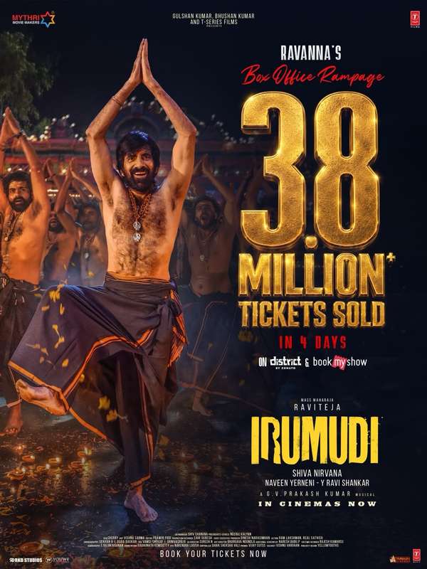 Irumudi 4-Day Box Office: Ravi Teja Film Crosses Rs. 100 Crore Worldwide 1 Irumudi 4-Day Box Office: Ravi Teja Film Crosses Rs. 100 Crore Worldwide